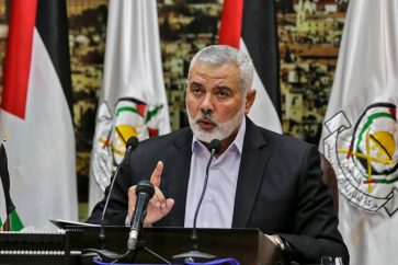 Le chef du bureau politique du mouvement Hamas, Ismail Haniyeh