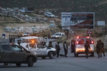 Lieu de la fusillade contre des Israéliens près de Ramallah, le 22 mars 2024.