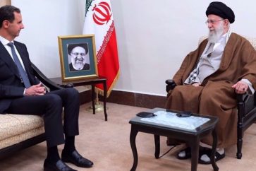 Le Leader de la Révolution islamique, l'Ayatollah Seyyed Ali Khamenei, et le président syrien Bachar al-Assad se rencontrent à Téhéran le 29 mai 2024. © khamenei.ir