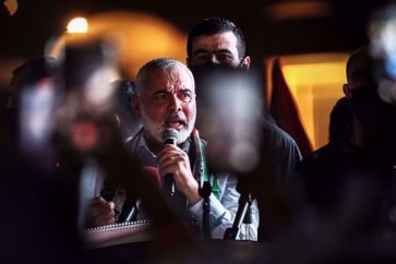 Le chef du bureau politique du Hamas, Ismaïl Haniyeh. ©DPA/AP