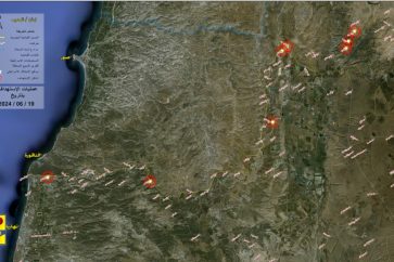 9 opérations anti-israéliennes ont été menées, le 19 juin 2024, par le Hezbollah.