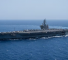 Le porte-avions USS Dwight D. Eisenhower en mer Rouge, le 12 juin 2024. © AP