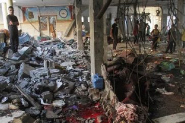 Massacre israélien dans l’école Al-Tabaeen à Gaza.