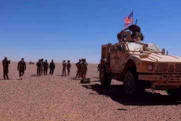 La base américaine d'al-Tanf dans la province de Homs, à l'est de la Syrie. (Photo via X)