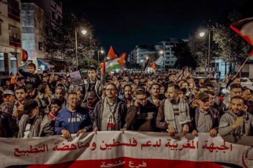 Au Maroc, des militants pro-palestiniens ont protesté contre l'accostage d'un navire israélien dans le port de Tanger.