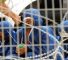 Prisonniers palestiniens dans une prison militaire israélienne. (Archives)