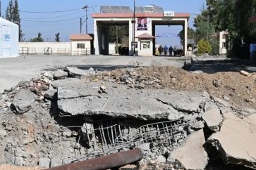 Destructions dans le poste frontalier de Joussé entre le Liban et la Syrie suite à son bombardement par l’aviation israélienne