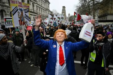 Des juifs britanniques ont participé à cette manifestation.