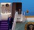 Donald Trump, président des États-Unis, descend de l’avion présidentiel Air Force One à son arrivée à Riyad, en Arabie saoudite, le 13 mai 2025. | GETTY IMAGES VIA AFP