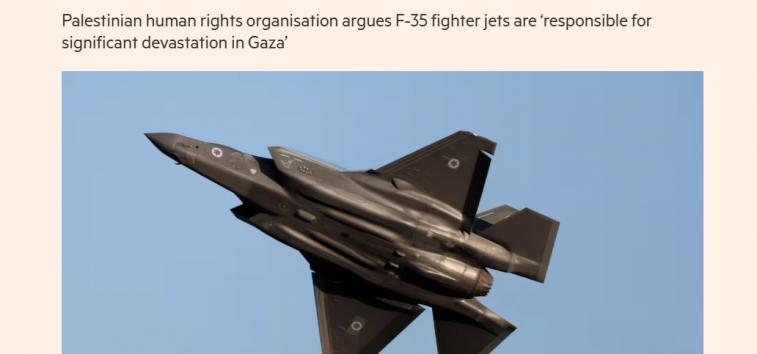 <a href="https://french.almanar.com.lb/3256541">Grande Bretagne : Action judiciaire contre le gouvernement pour l’exportation des pièces d’avions à Israël. « Il entoure d’un grand secret ses livraisons d’armes à Israël »</a>