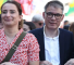 Olivier Faure et Marine Tondelier à Dunkerque le 1er mai 2025 - Sameer AL-DOUMY / AFP
