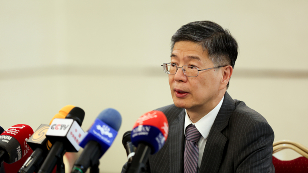 L’ambassadeur de chine en Iran, Cong Peiwu, répond aux questions des journalistes lors d'une conférence de presse à Téhéran, le 27 octobre 2025. ©IRNA