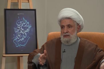 Le secrétaire général du Hezbollah, Cheikh Naïm Qassem