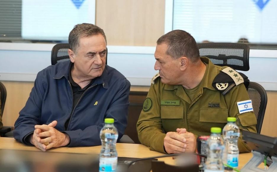 Le ministre israélien de la guerre Israel Katz et le chef d’état-major de Eyal Zamir