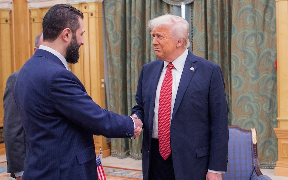 Le président US Donald Trump et son homologue syrien Ahmad Charaa