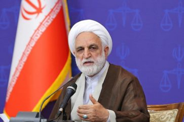 Gholamhossein Mohseni-Eje'i, chef du pouvoir judiciaire iranien.