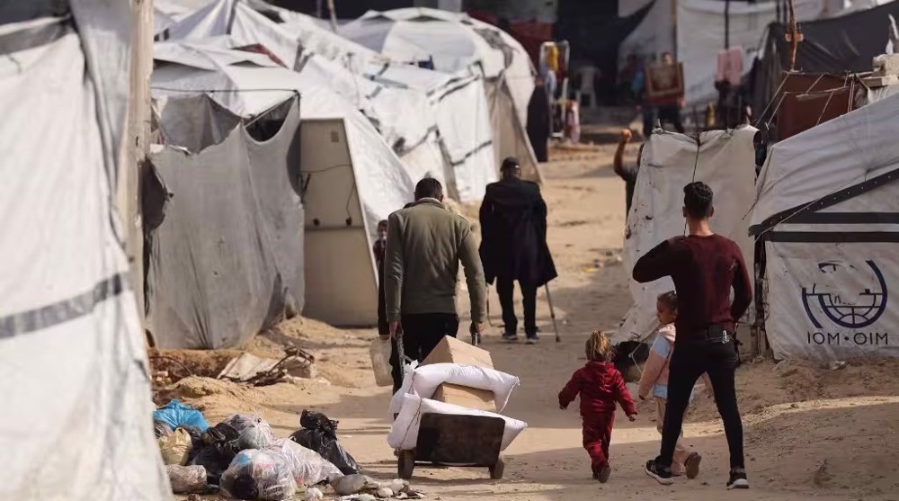 Un camp de déplacés situé au milieu des décombres, dans la ville de Gaza, en Palestine, le 6 janvier 2026. ©AFP